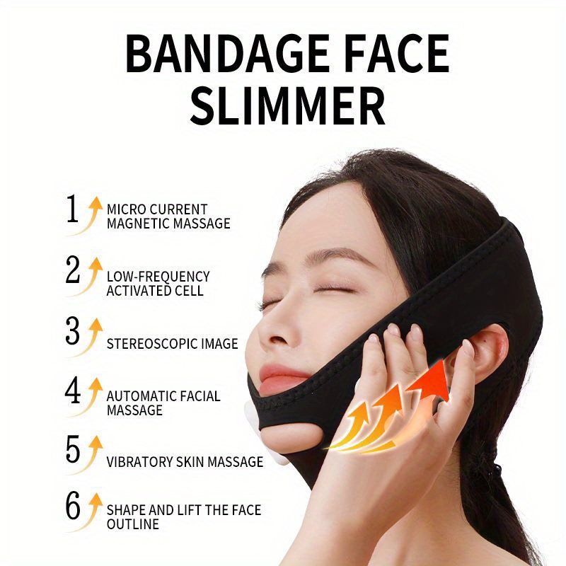 Electric V Face Sticker Tens Massager Thin Facial Muscle Stimulator Slimming