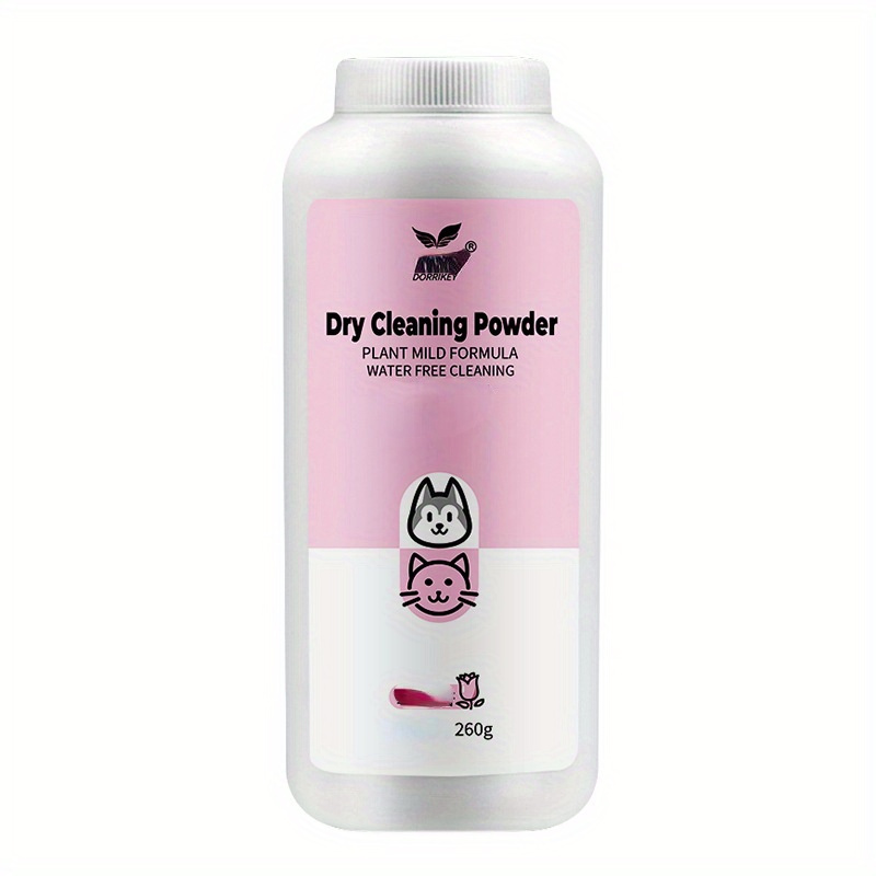 TEMU Cleaning Powder 9.17oz Dogs And Cats Shampoo Shower Gel Puppies And Rabbits Bath Cleaning Pet Shower Gel