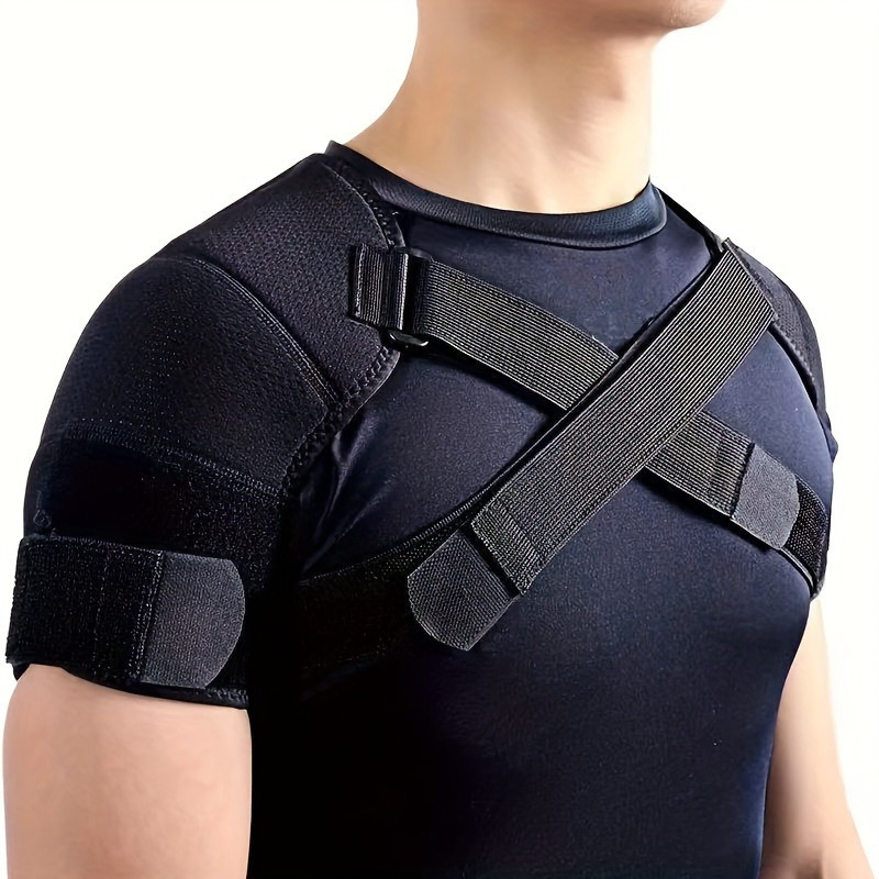 Suptrust Recovery Shoulder Brace for Men and Women, Shoulder Stability Support  Brace, Adjustable Fit Sleeve Wrap, Relief for Shoulder Injuries and  Tendonitis, One Size Regular : : Health & Personal Care