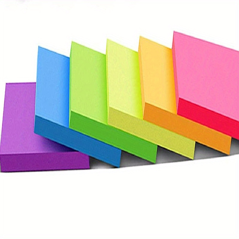 3*3inch Colorful Sticky Notes Fluorescent Sticky Notes Paper Stickable  Primary School Students Special Note Sticky Stickers Large Sticky Notes  Instan