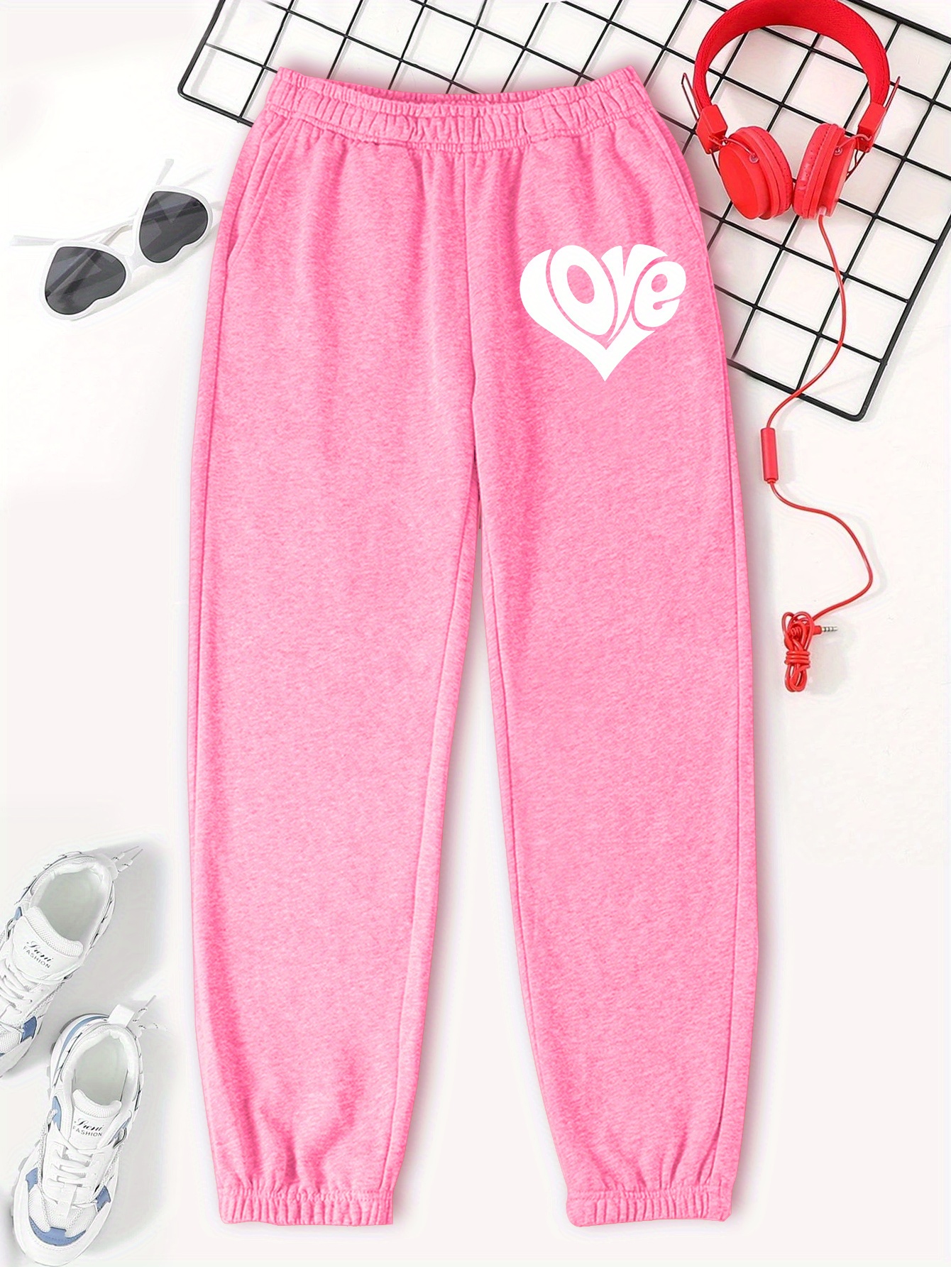 Cute 2024 pink sweatpants