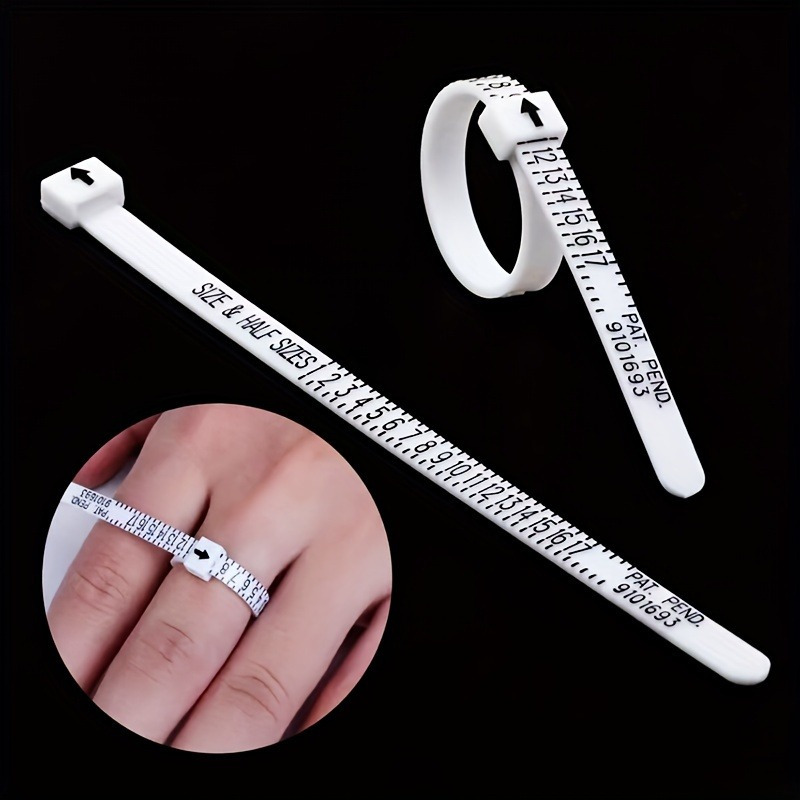 Ring Sizer Measuring Tool Reusable Finger Size Measuring Tape