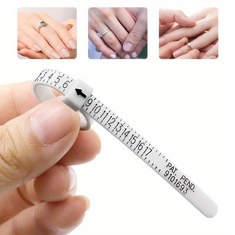 Ring Sizer Measuring Tool Reusable Finger Size Measuring Tape