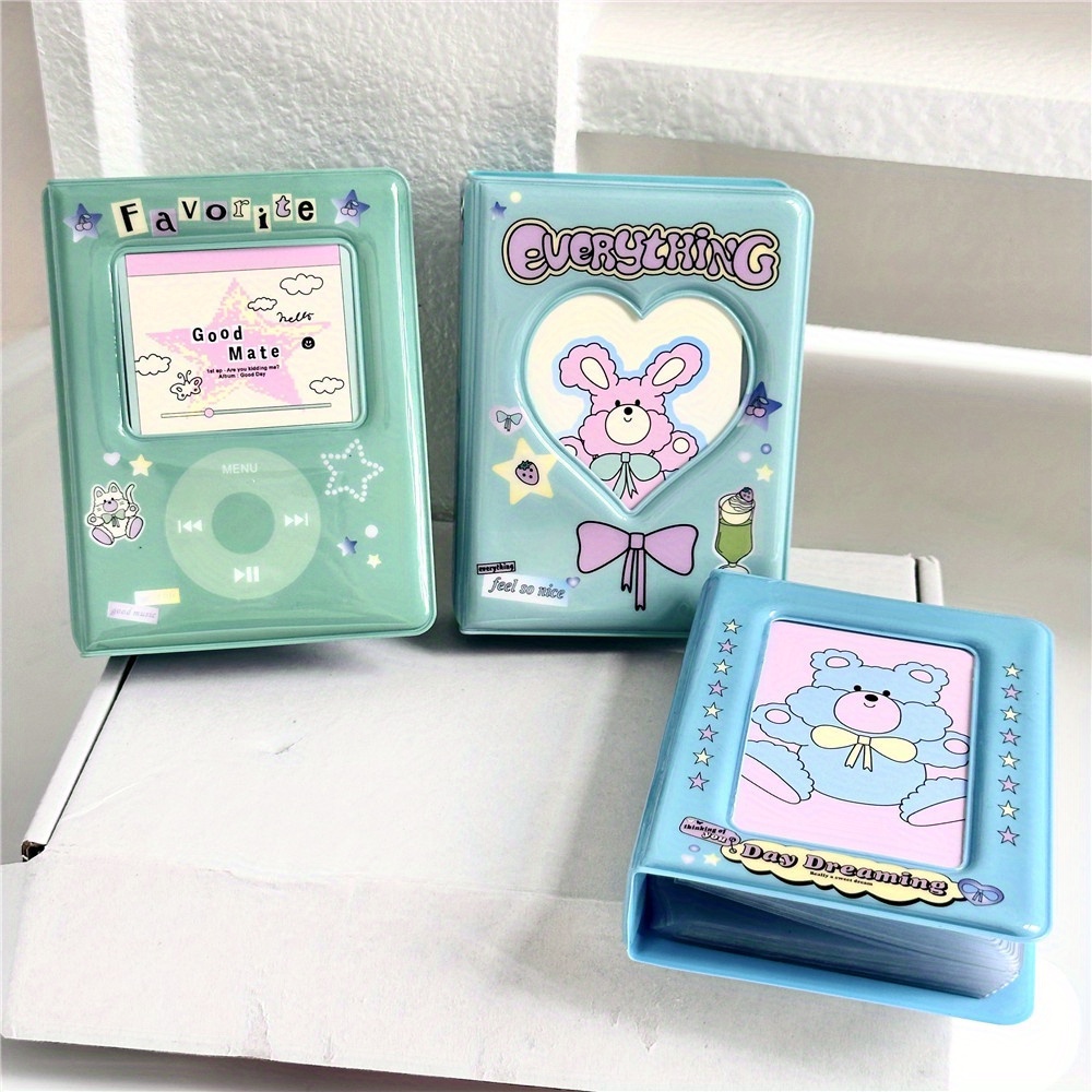 3 Inch Kawaii Kpop Photocard Binder Cute Mini Idol Photo Album Photocard  Holder Aesthetic Card Binder, Photocard Sleeves 40 Pockets (Pink) :  : Home