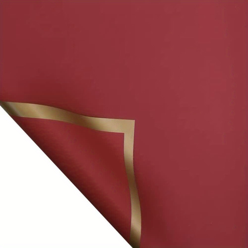 Burgundy And Gold Wrapping Paper
