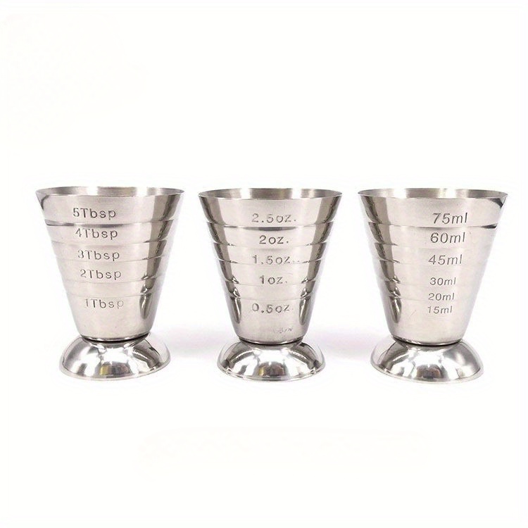 Stainless Steel Cocktail Measure Cup Cocktail Glass Mixed Drink