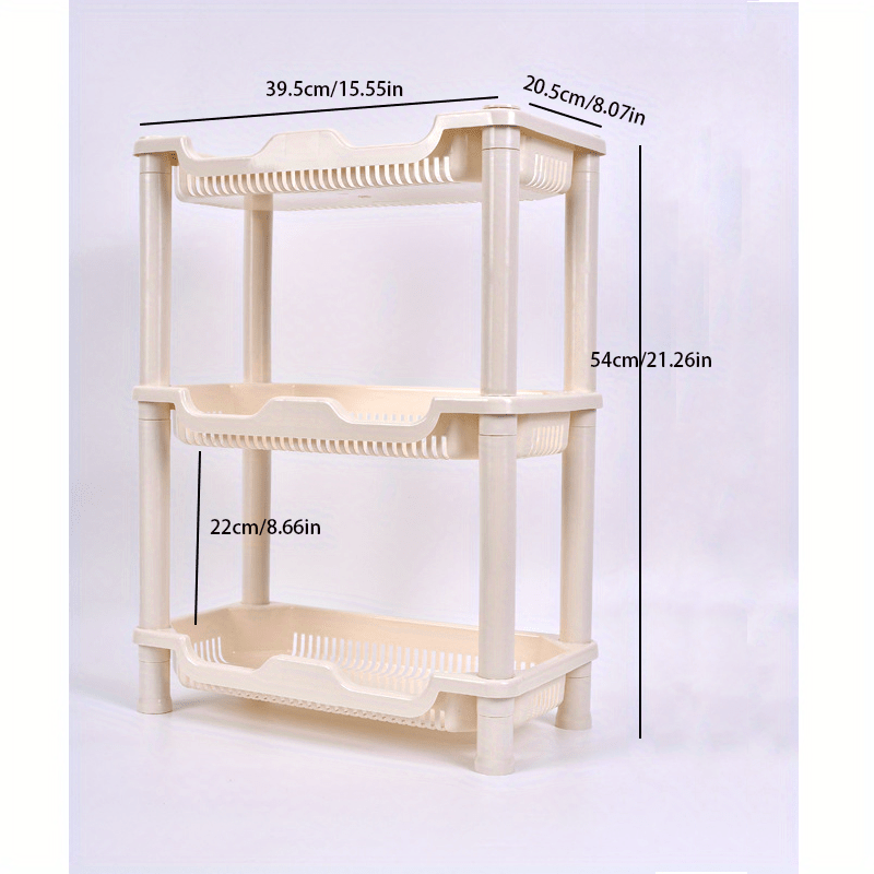1 Estante Almacenamiento Baño Estante Plástico Estante - Temu Mexico