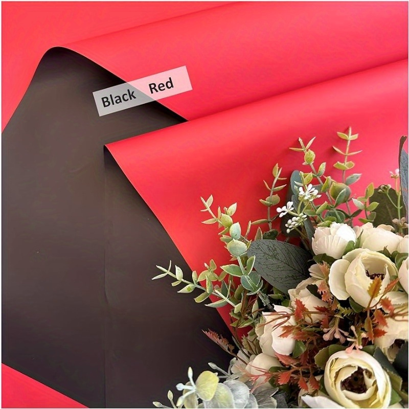 Double Sided Two Colors Waterproof Floral Wrapping Paper For