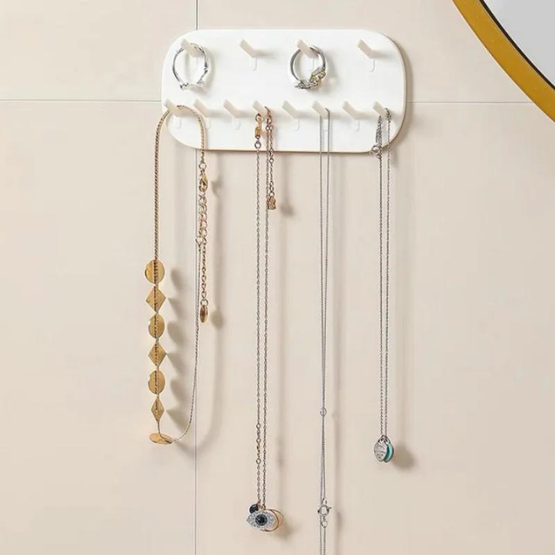 9 Pcs New Adhesive Wall Mount Jewelry Hooks Holder Storage Set Organizer  Display Wall Stickers Hook