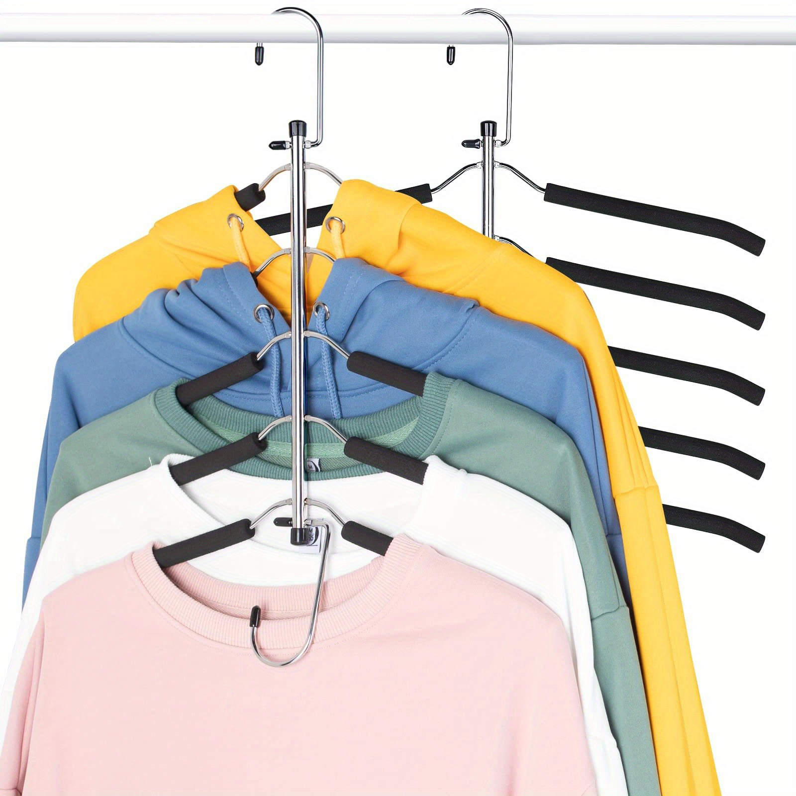 Iron Multi layer Hanger Clothes Hanger Clothes Drying Rack - Temu