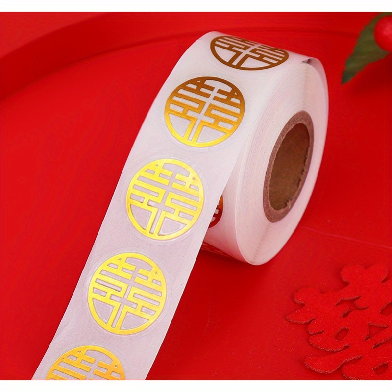 Chinese Style Xi Stickers Red Envelope Sealing Stickers - Temu Germany