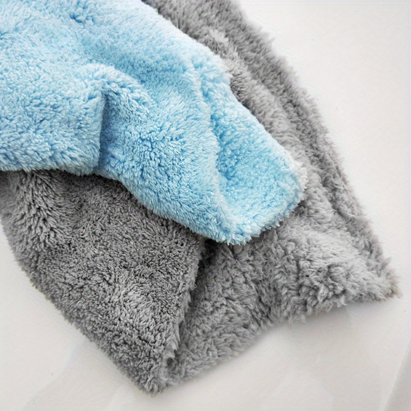 2pcs 500GMS Car Wash Thick Towels, Hot Cut Coral Velvet Car Wipes,  Absorbent Microfiber Towel Cloth, Automotive Supplies