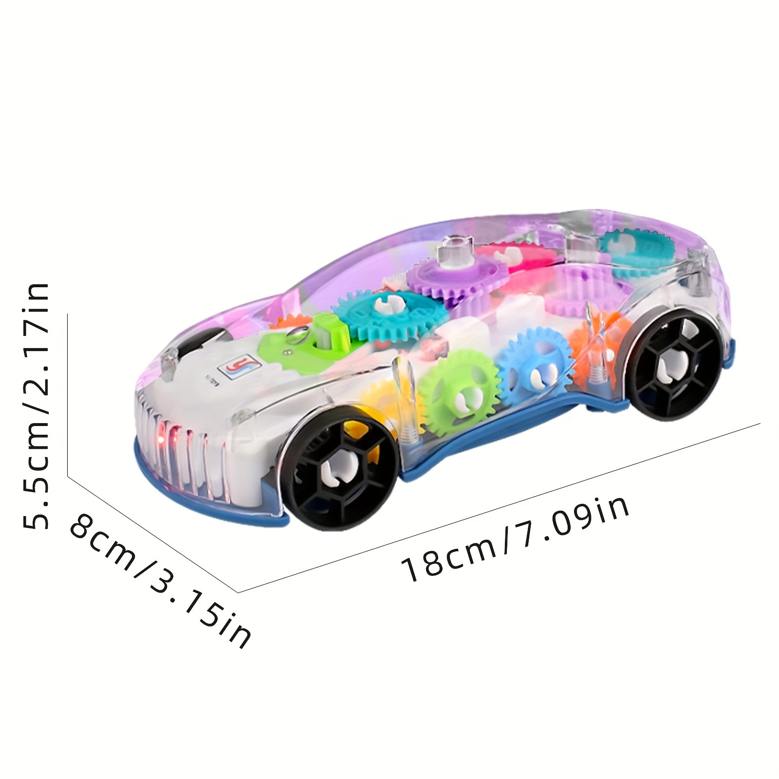 Electric Transparent Gear Toy Kids