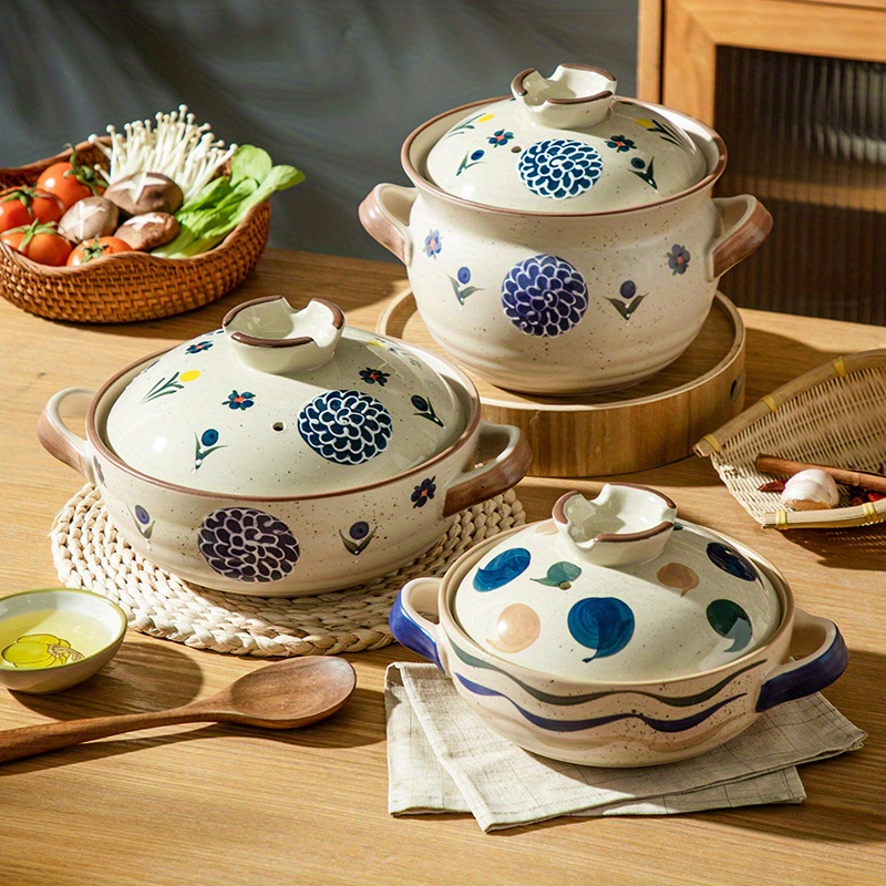 1pc Piastra In Ceramica Stile Giapponese Pentola Dipinta A - Temu Italy