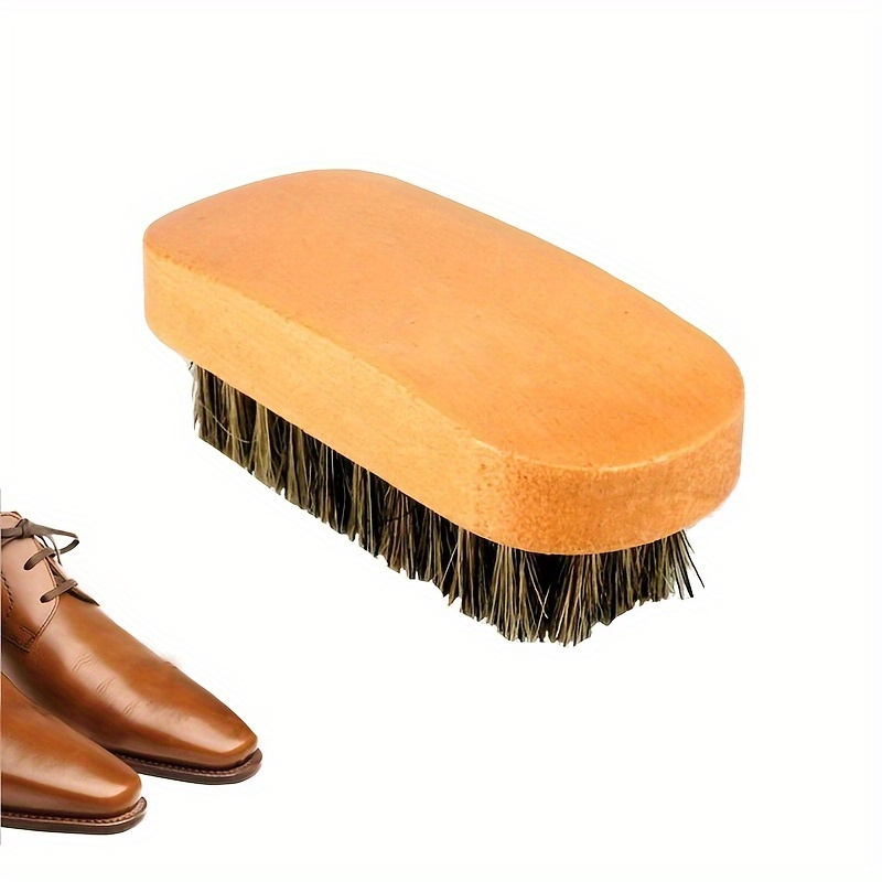 Horse Hair Brush Leather Shoes Oil Set Leather Shoes Brush - Temu