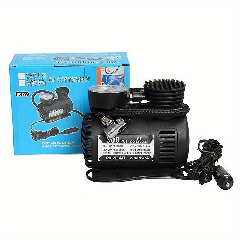 1pc 12V 300psi Auto Portatile Compressore D'aria Pompa Di Gonfiaggio Dei  Pneumatici Accessori Auto Universale Strumento Di Riparazione Per Auto