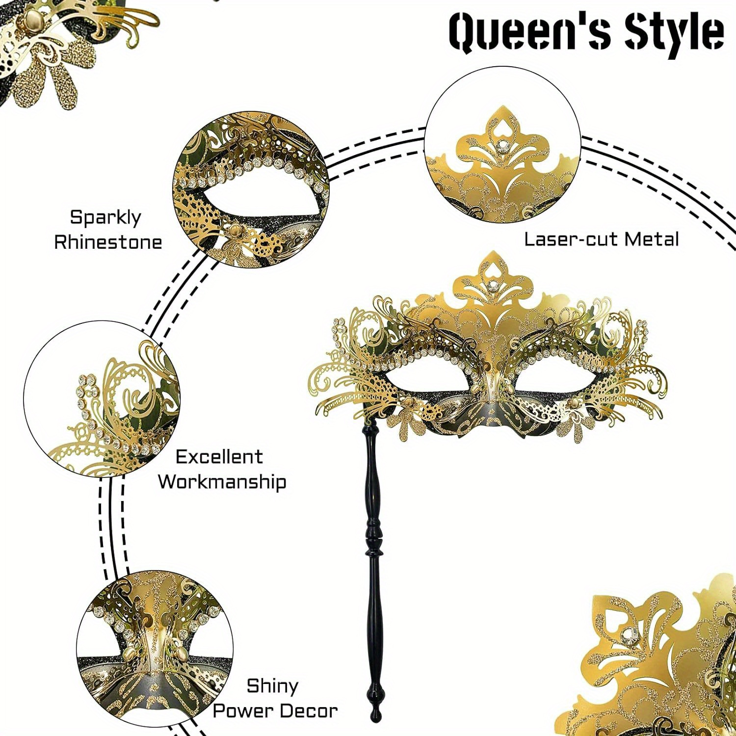 Venetian Style Mask Masquerade Party Mask Halloween Carnival Mask