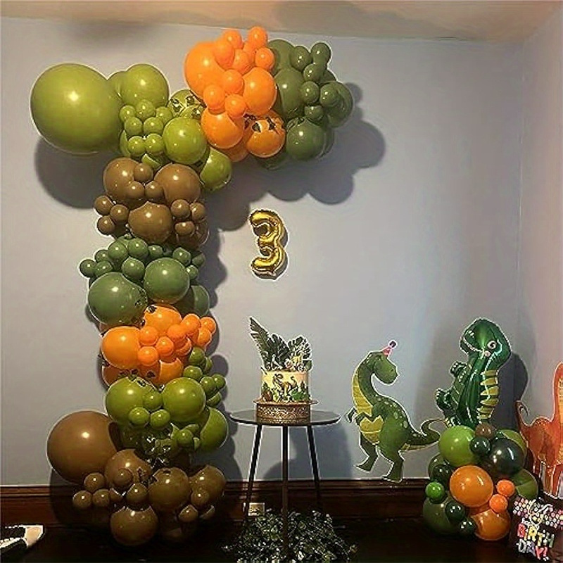 92pcs Decoración De Fiesta Temática De Dinosaurios Globos De - Temu Chile