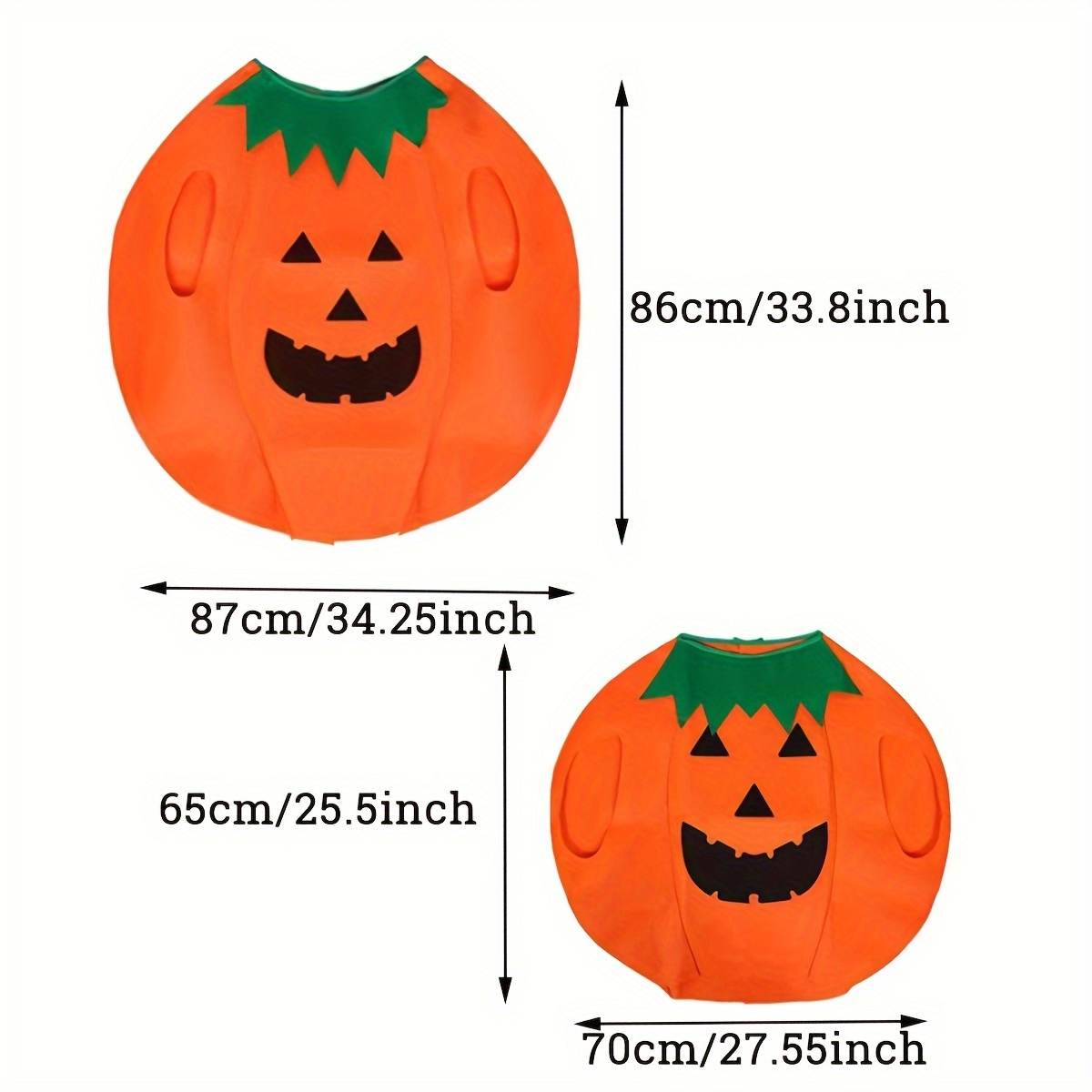 Disfraz Calabaza Halloween Sombrero Bolsa Niños Adultos Ropa - Temu