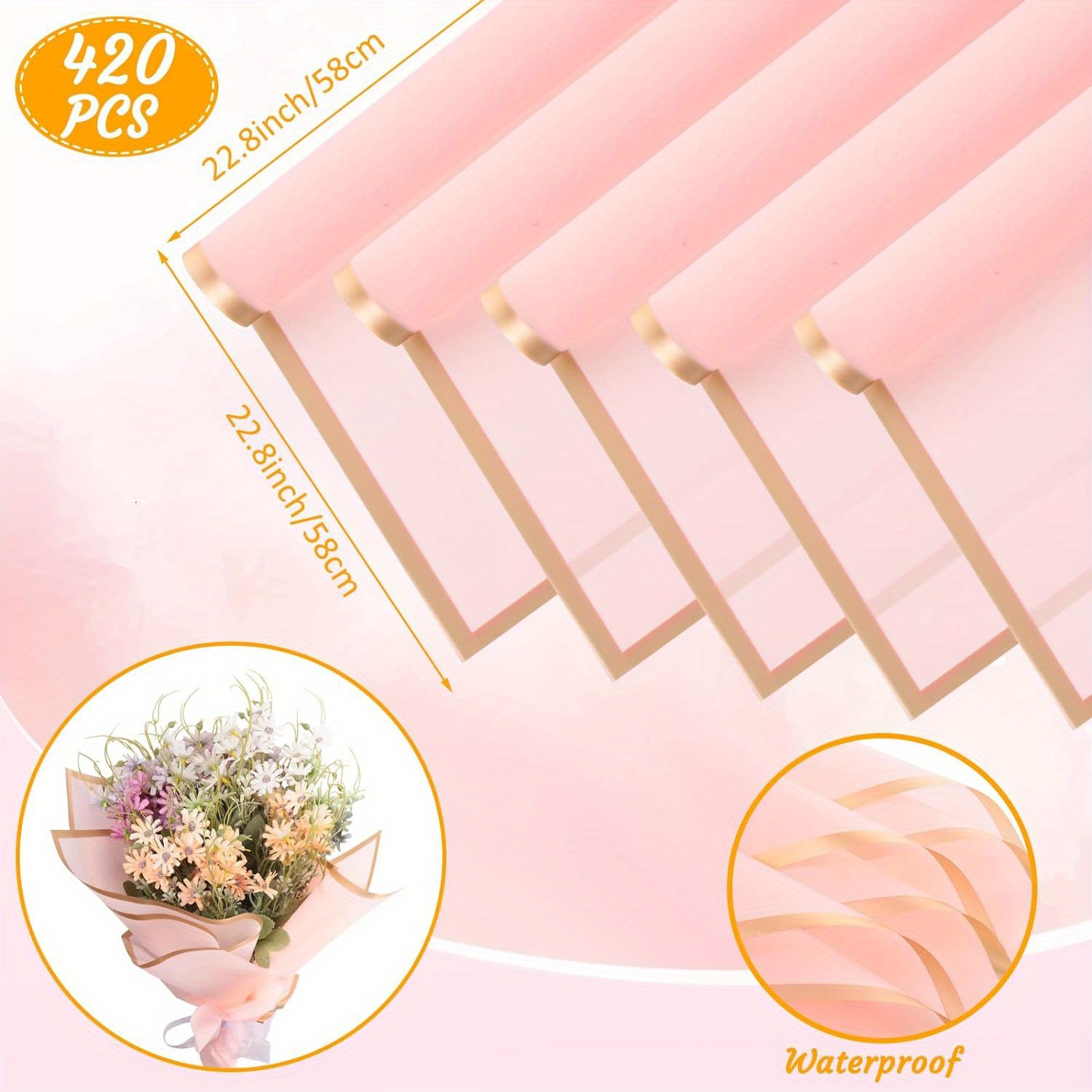 Korean Style Wrapping Paper for flower bouquet design and gift wrappin