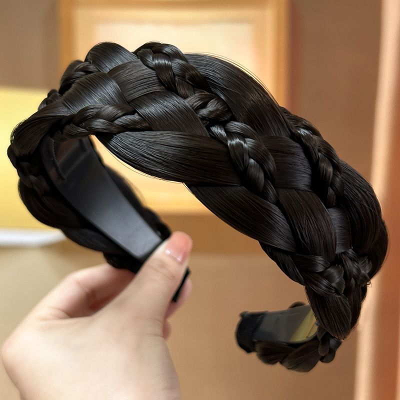 New Widened Wig Hair Band Thick Six Strands New Twist Braids - Temu