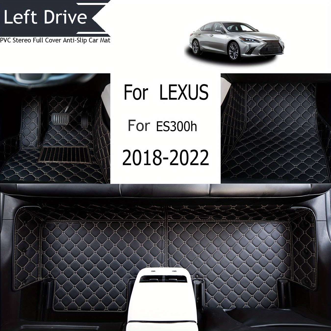 

Tegart [lhd]for Lexus For Es300h 2018-2022 3 Layer Pvc Stereo Full Cover Anti-slip Car Mat