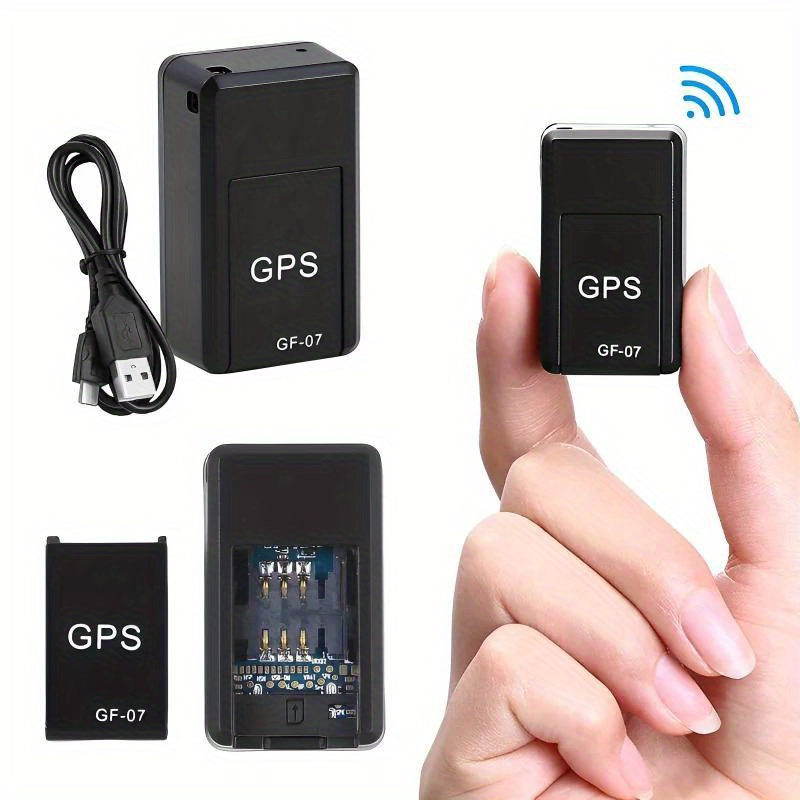 GF07 Mini Rastreador Magnético De Coche GPS Localizador De Seguimiento En  Tiempo Real Dispositivo Rastreador GPS Magnético Localizador De Vehículos  En Tiempo Real De 8,57 €