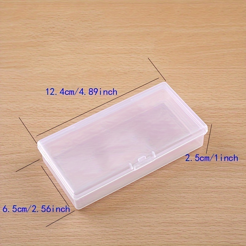 1pc Caja Maquillaje Caja Plástico Rectangular Tapa Caja - Temu