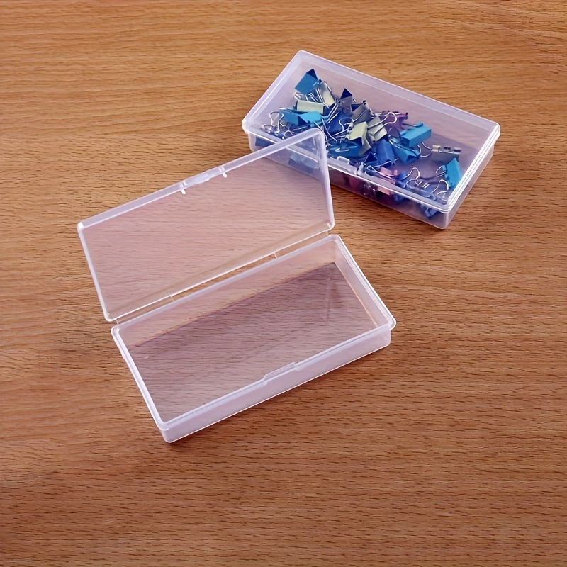 1pc Caja Maquillaje Caja Plástico Rectangular Tapa Caja - Temu