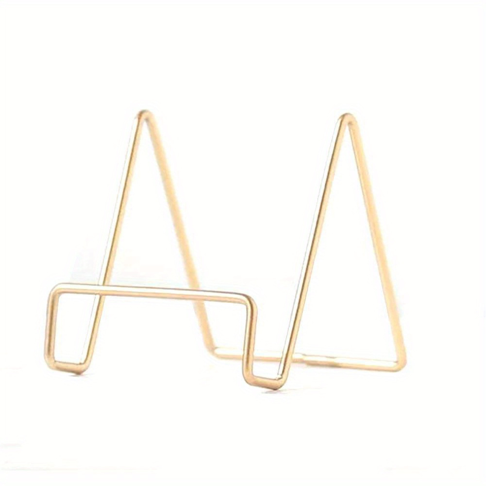 Metal Golden Plated Square Kitchen Book Holder/stand Wire Mini