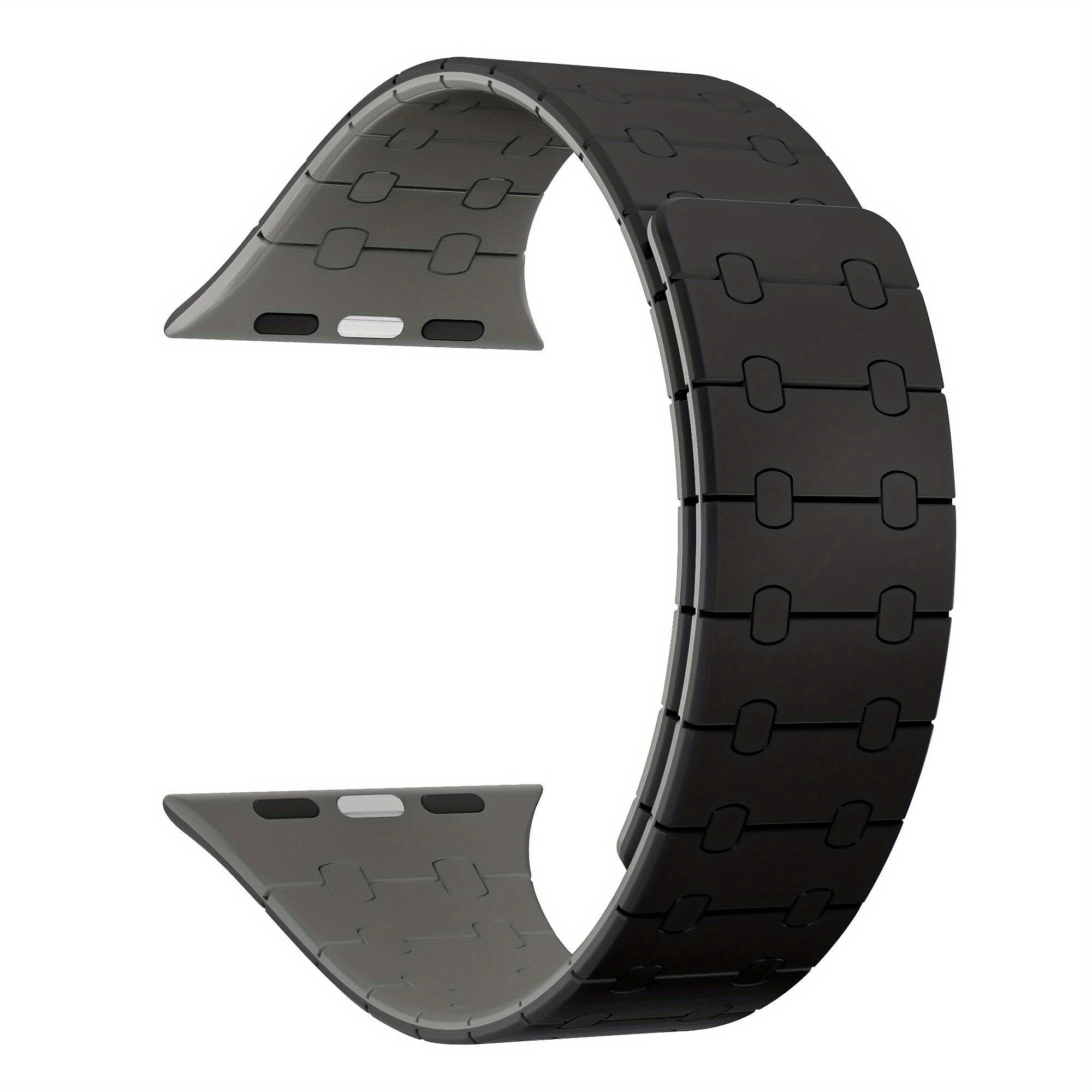 Image of Silicone Magnetic Strap For Band 44mm 49mm 40mm 42mm 41mm 45mm 38mm Bracelet For Iwatch Series 6 Se 5 4