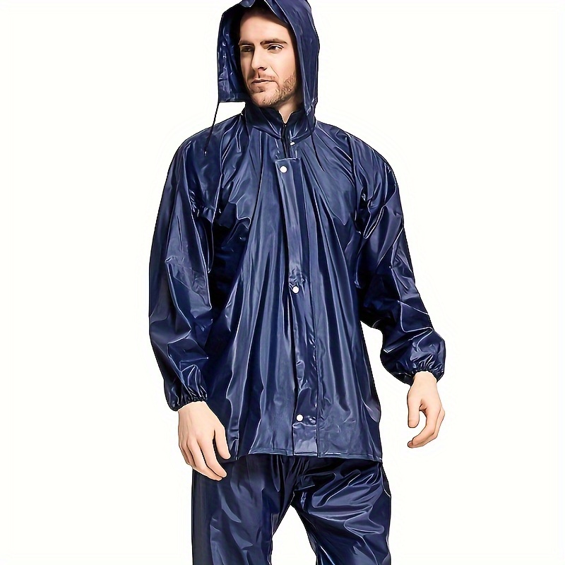 motorcycle windproof and rainproof raincoats with zippers outdoor cycling raincoats and rain pants adult raincoat sets details 8