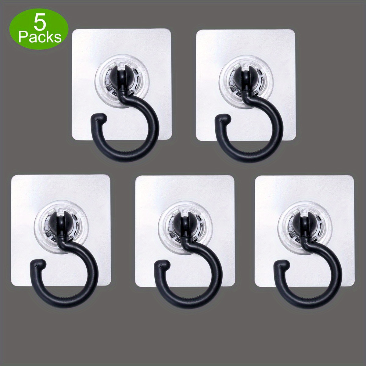 No Hole Adhesive Ceiling Hooks for Hanging Light Plants,Sticky Eye Hooks for Hanging Boby Mobile Curtain,Set of 10 (Round)