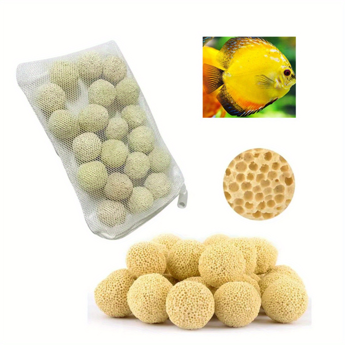 Fish Tank Aquarium Corner Bubble Filter Material Fish - Temu