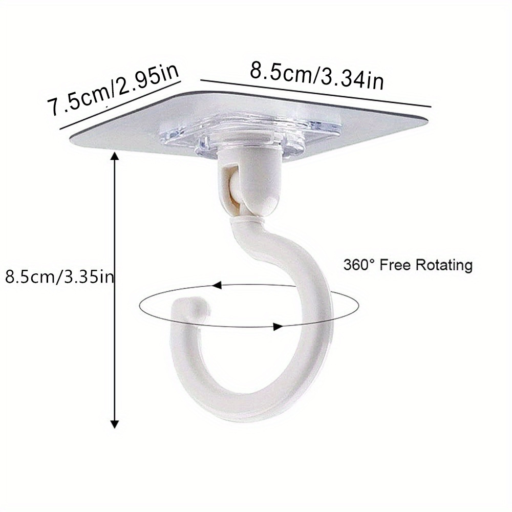 Adhesive Ceiling Hooks Hanging Solution Rotatable Ceiling Temu