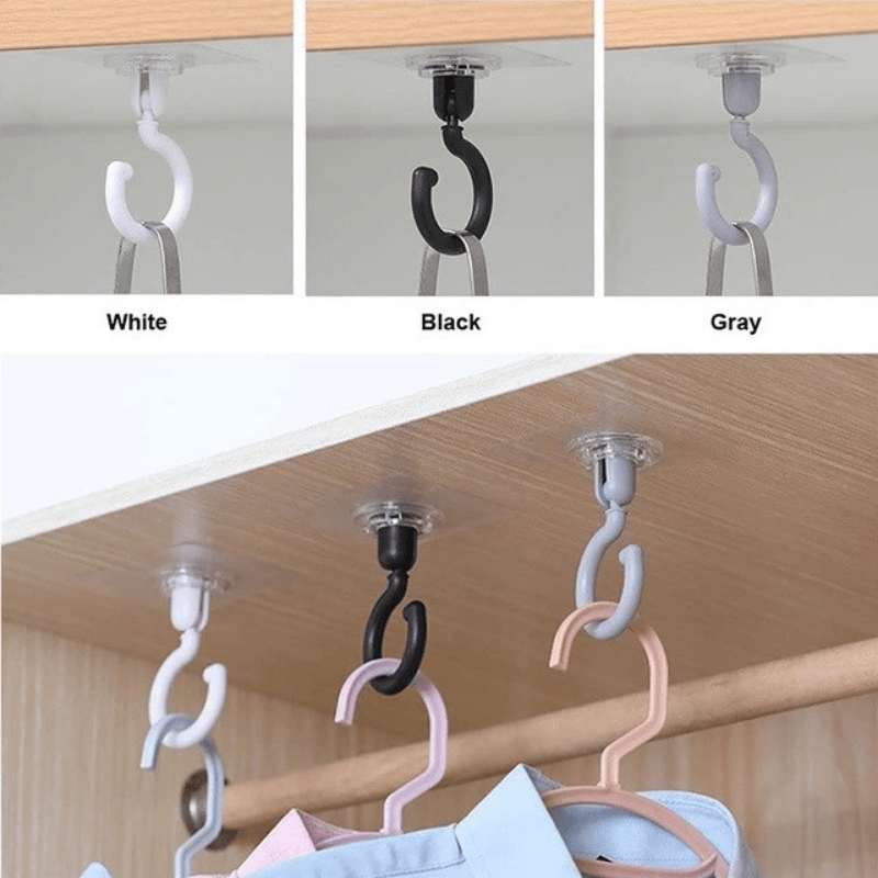 Adhesive Ceiling Hooks For Hanging Solution Rotatable Temu