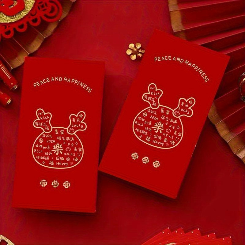 6PCS CARTOON DRAGON Year Hongbao Red Enveloppes pour 2024 Nouvel An EUR  4,28 - PicClick FR