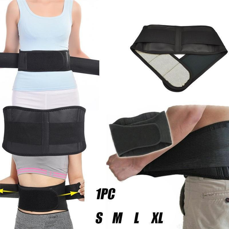 Self heating Pain Relief Therapy Back Waist Support Belt Lumbar Brace Band