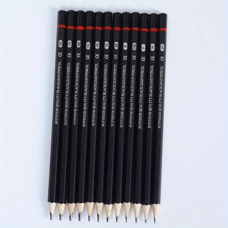 Matite In Grafite Disegno Artistico 12 Pezzi (8b 2h) Set - Temu Italy