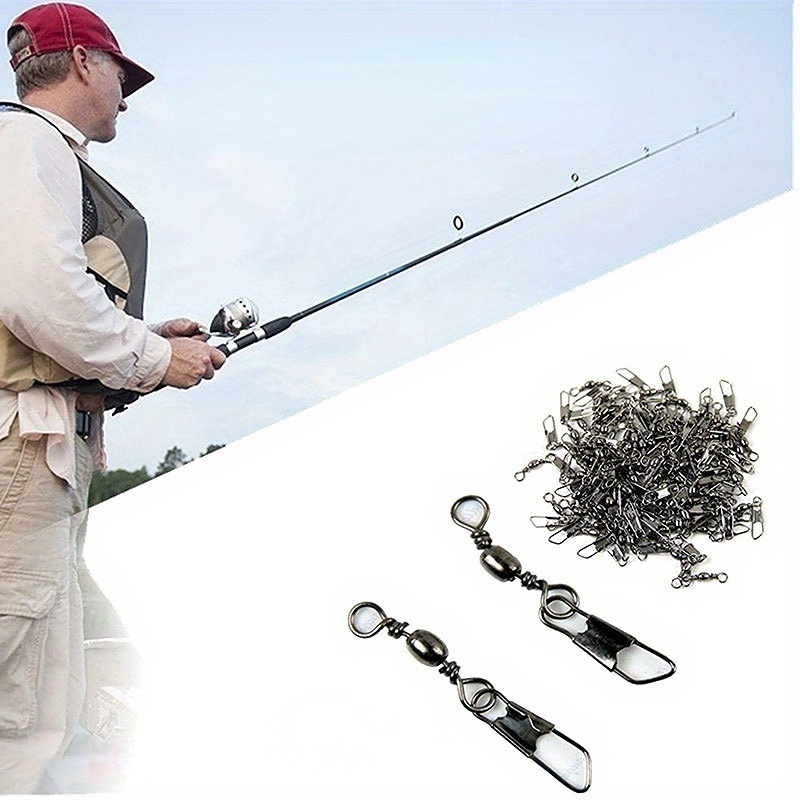50pcs Stainless Steel Fishing Connector Pin Bearing Rolling - Temu
