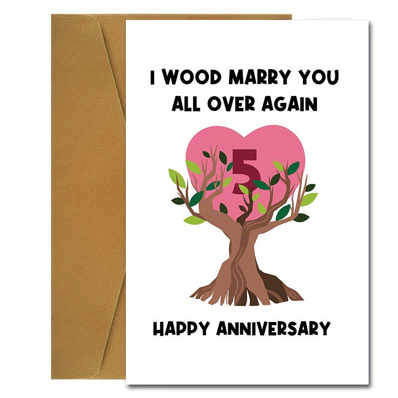 1 Year Anniversary Card For Him Her Funny Gifts One Year - Temu