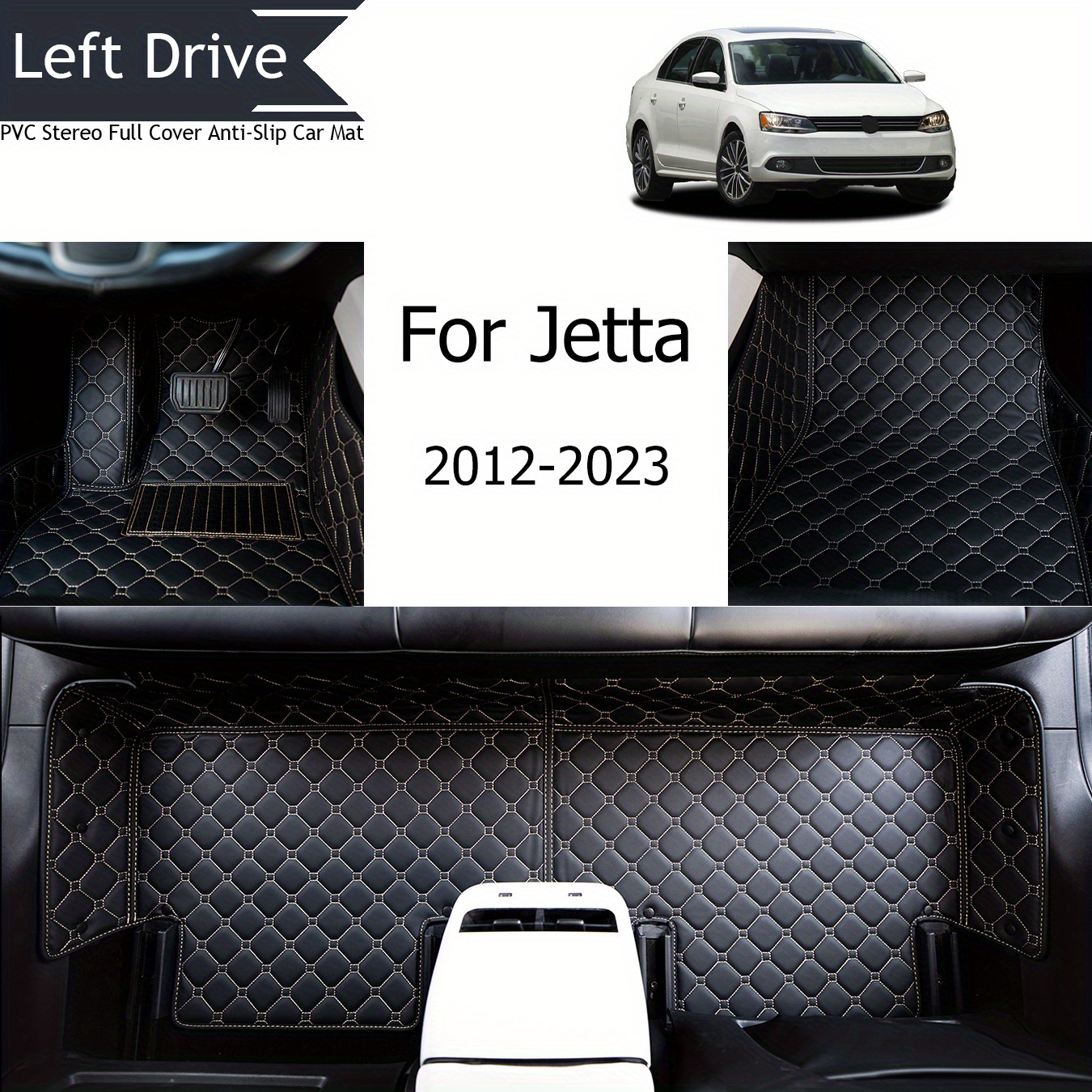 

Tegart [lhd]for Volkswagen For Jetta 2012-2023 3 Layer Pvc Stereo Full Cover Anti-slip Car Mat