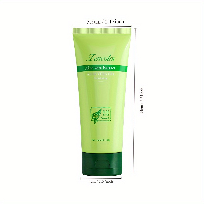 Utilisez 1/2/3pcs de gel exfoliant 100g pour nettoyer en profondeur les pores, éliminer en douceur les peaux mortes avec de laloe vera. 1