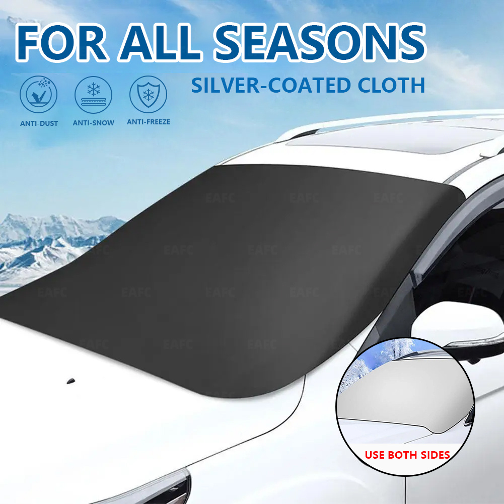 Car Windscreen Cover, Magnetic Snow Cover with Two Mirror Covers, Ultra  Thick Protective Car Windshield Cover - Snow Ice Frost Sun UV Dust Water