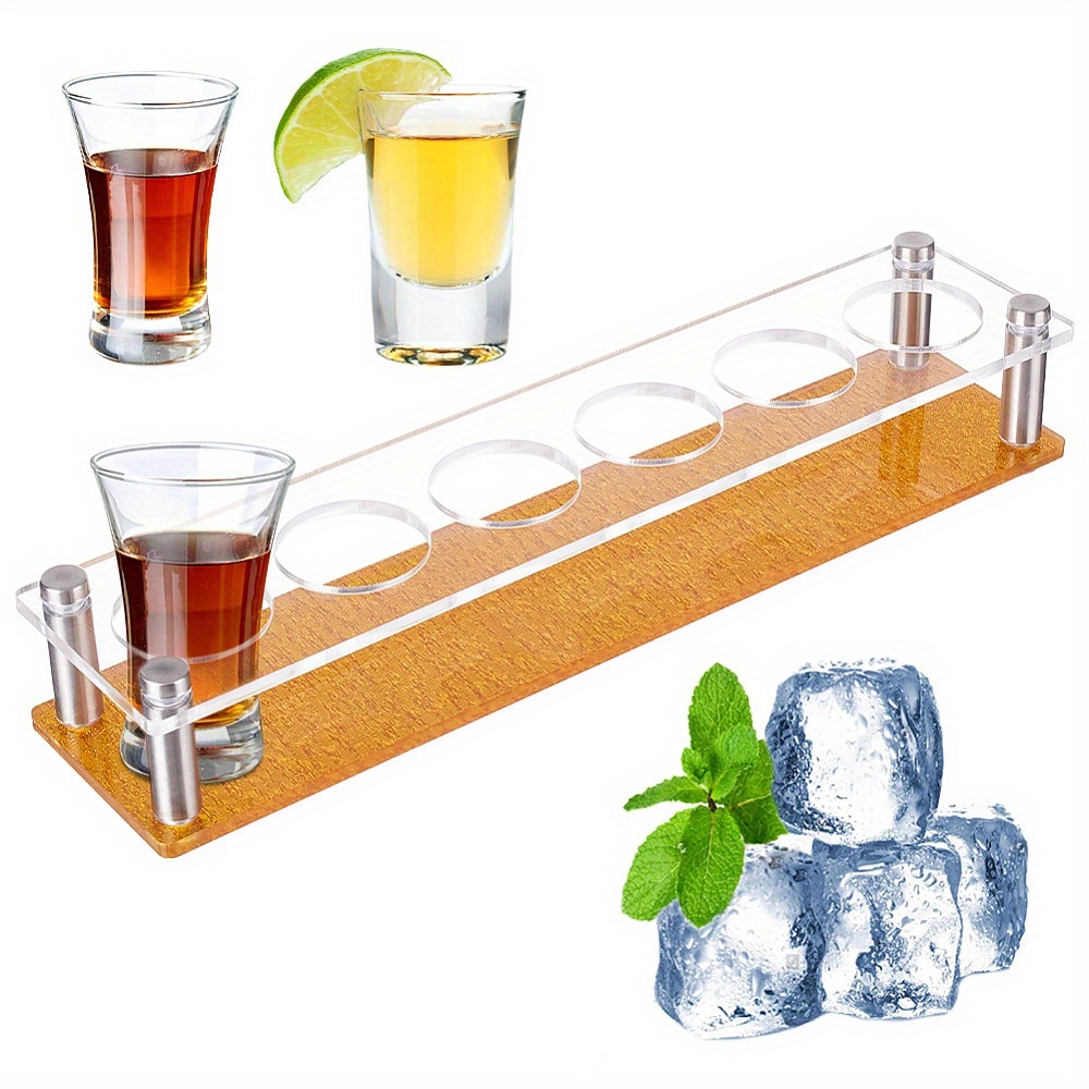 Shot Glass Dispenser And Glass Shot Cups Set - Temu