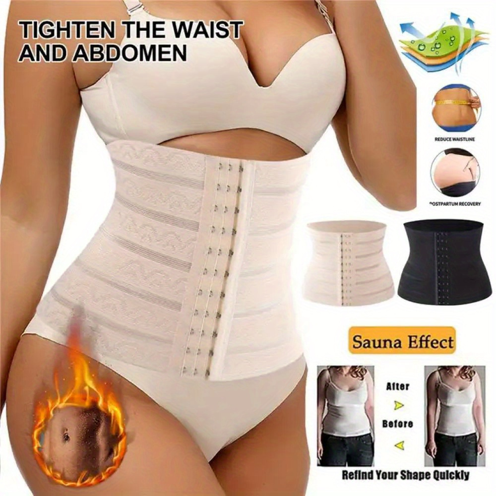 Flexible Waist Shaper with Floral Design - Supportive Waist Trainer for Women'S Postpartum Recovery And Body Shaping