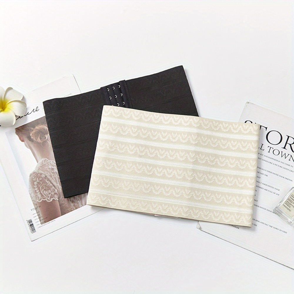 Flexible Waist Shaper with Floral Design - Supportive Waist Trainer for Women'S Postpartum Recovery And Body Shaping