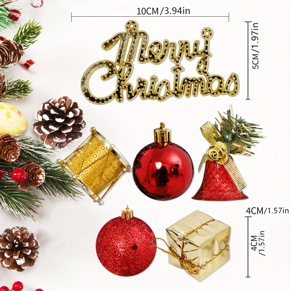 Holiday 2023 Christmas Clearance Sale!25pcs Christmas Tree Ornament Pendant  Party Supplies Tree Hanging Plastic Ball