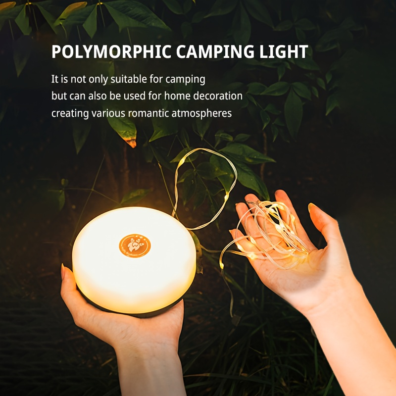 Lámpara de Camping recargable con tira de luz LED de 10M para