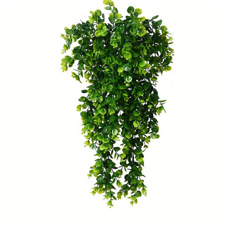 2pcs Eucalyptus Hanging Plants - Lifelike Greenery Vines For Indoor & Outdoor Decor, Perfect For Shelves And Parties